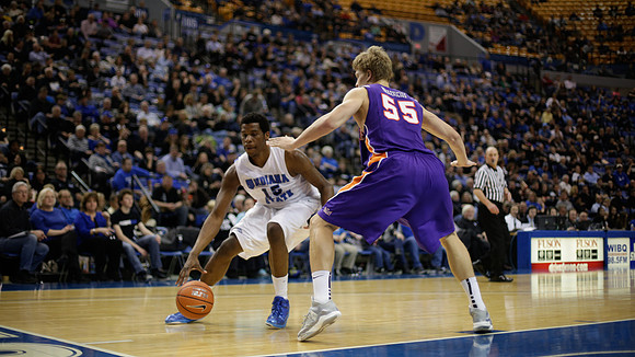 Indiana State Sycamores Men's  Basketball Host Evansville Purple Aces
