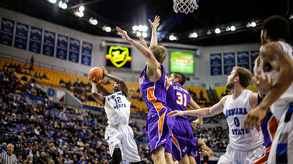 Indiana State Sycamores Men's  Basketball Host Evansville Purple Aces