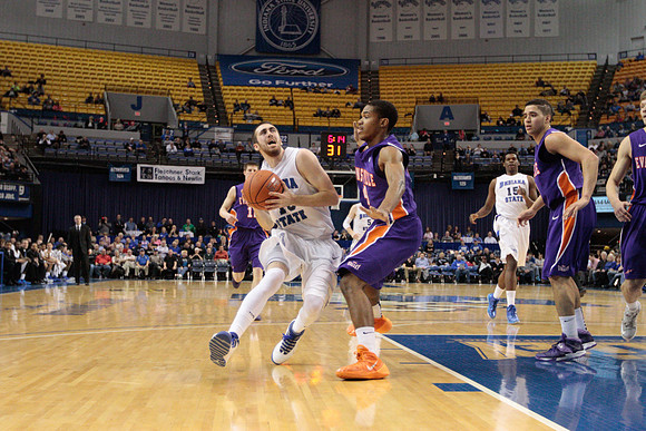 Indiana State Sycamores Men's  Basketball Host Evansville Purple Aces