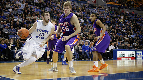 Indiana State Sycamores Men's  Basketball Host Evansville Purple Aces