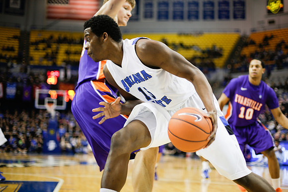 Indiana State Sycamores Men's  Basketball Host Evansville Purple Aces