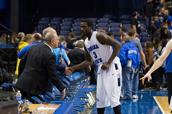 Indiana State Sycamores Men's  Basketball Host Evansville Purple Aces