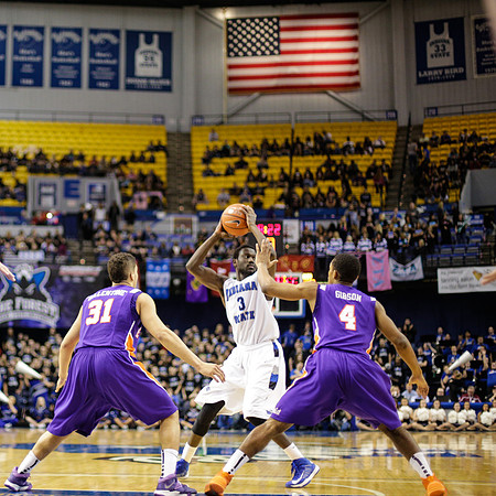Indiana State Sycamores Men's  Basketball Host Evansville Purple Aces