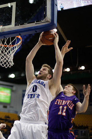 Indiana State Sycamores Men's  Basketball Host Evansville Purple Aces