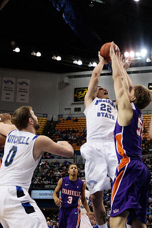 Indiana State Sycamores Men's  Basketball Host Evansville Purple Aces