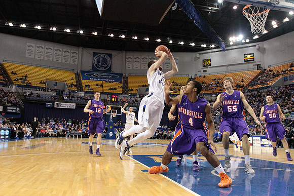 Indiana State Sycamores Men's  Basketball Host Evansville Purple Aces