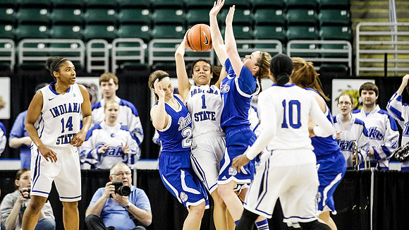 Indiana State Sycamores vs Drake Bulldogs MVC SemiFinal