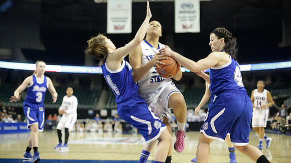 Indiana State Sycamores vs Drake Bulldogs MVC SemiFinal