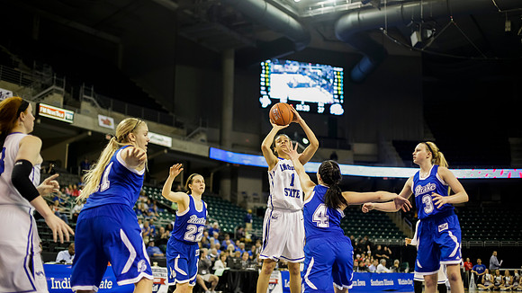 Indiana State Sycamores vs Drake Bulldogs MVC SemiFinal