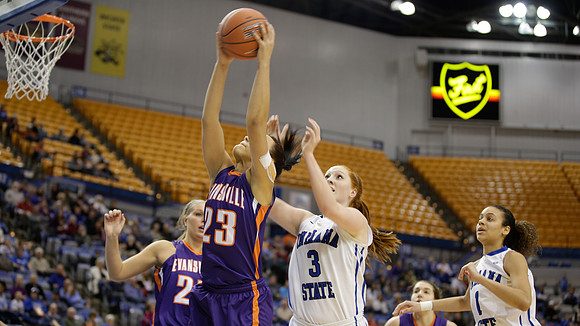 Indiana State Sycamores Women's  Basketball Host Evansville Purple Aces
