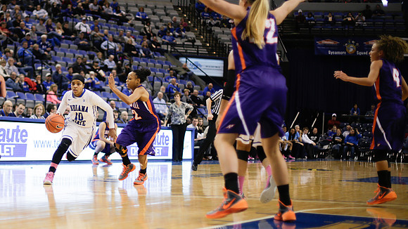 Indiana State Sycamores Women's  Basketball Host Evansville Purple Aces