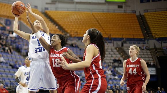 Indiana State Sycamores vs Bradley Braves