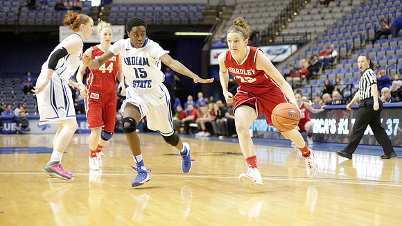 Indiana State Sycamores vs Bradley Braves