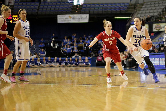 Indiana State Sycamores vs Bradley Braves
