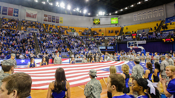 Indiana State Sycamores Men's Basketball Host Drake Bulldogs.