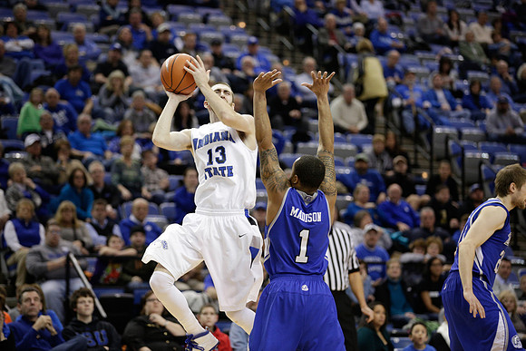 Indiana State Sycamores Men's Basketball Host Drake Bulldogs.