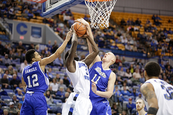 Indiana State Sycamores Men's Basketball Host Drake Bulldogs.