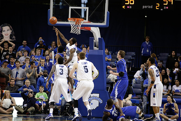 Indiana State Sycamores Men's Basketball Host Drake Bulldogs.