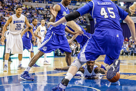 Indiana State Sycamores Men's Basketball Host Drake Bulldogs.